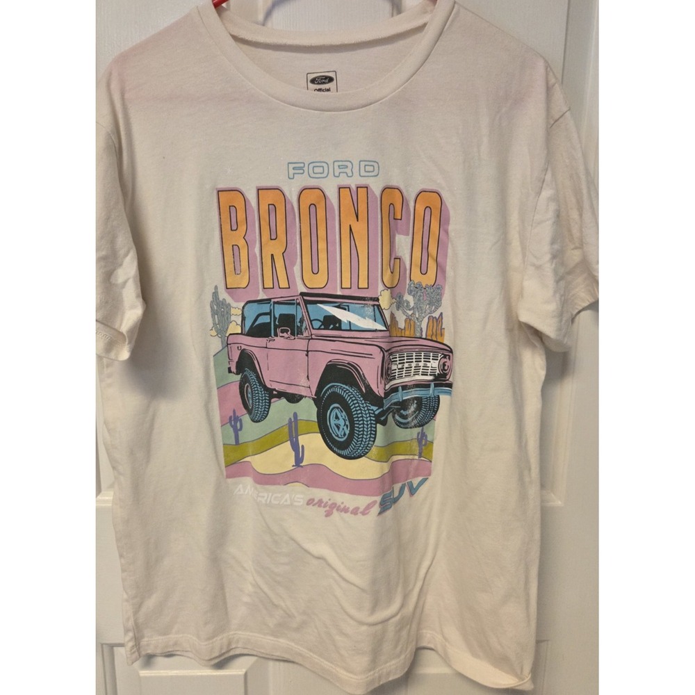 Ford Official Licensed Product Bronco 4-Wheel Drive Vintage Tee Pink -2XL - Picture 7 of 7